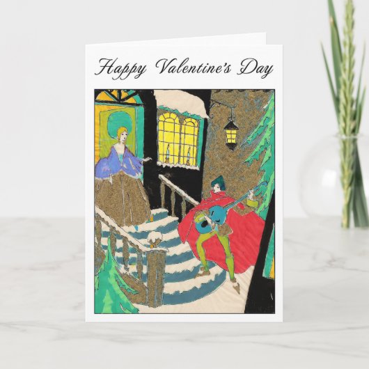 V-Day Troubador Karte (Vorderseite)
