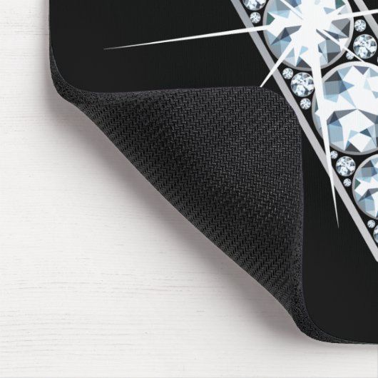 "V" Diamond Bling Mousepad (Ecke)