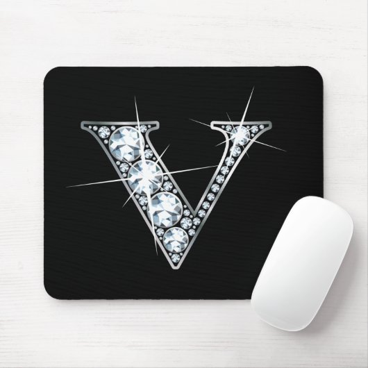 "V" Diamond Bling Mousepad (Mit Mouse)