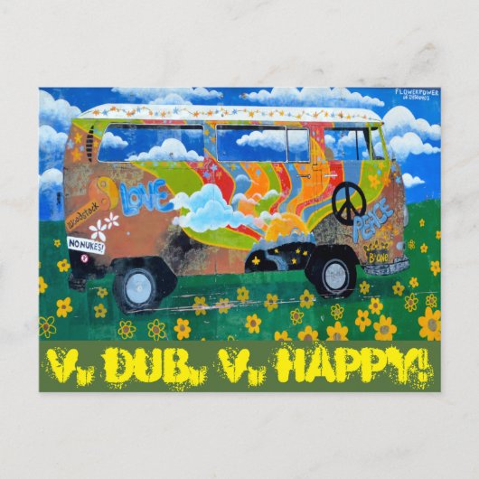 V. Dub, V. Happy! Postkarte (Vorderseite)