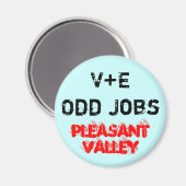 V+E OFT Jobs Magnet (Vorderseite/Rückseite)