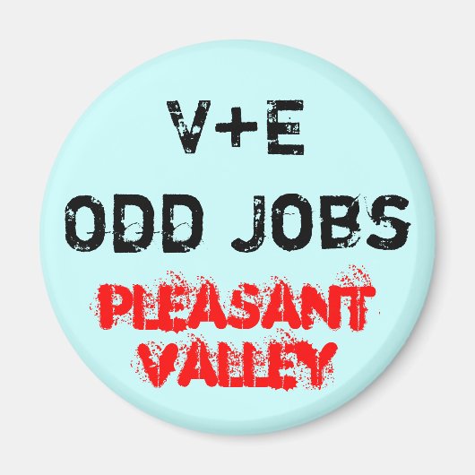 V+E OFT Jobs Magnet (Vorne)