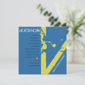 V Einladung zur ersten Einholung von Bar Bat Mitzv (Stehend Vorderseite)