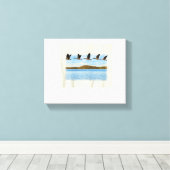 V-Formationsflug Leinwanddruck (Insitu (Holzboden))