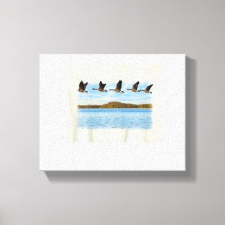 V-Formationsflug Leinwanddruck