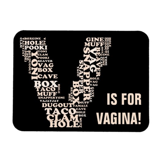 V für den Sieg der Vagina in Michigan Magnet (Horizontal)