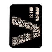 V für den Sieg der Vagina in Michigan Magnet (Vertikal)