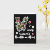 V Für den Sieg; Gesundheit von Frauen Karte (Gelbe Blume)