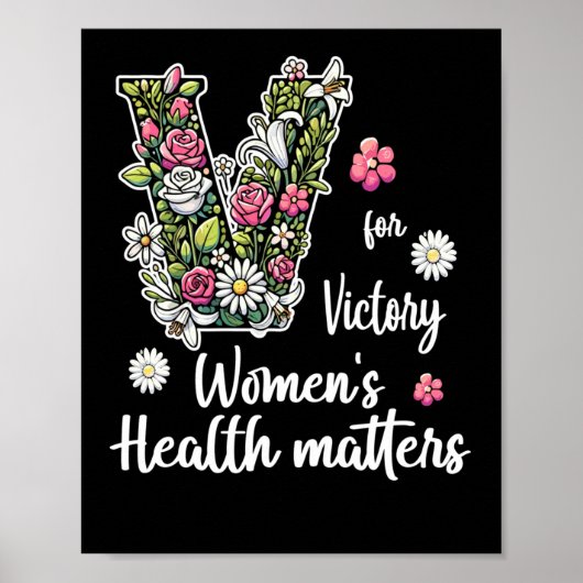 V Für den Sieg; Gesundheit von Frauen Poster (Vorne)