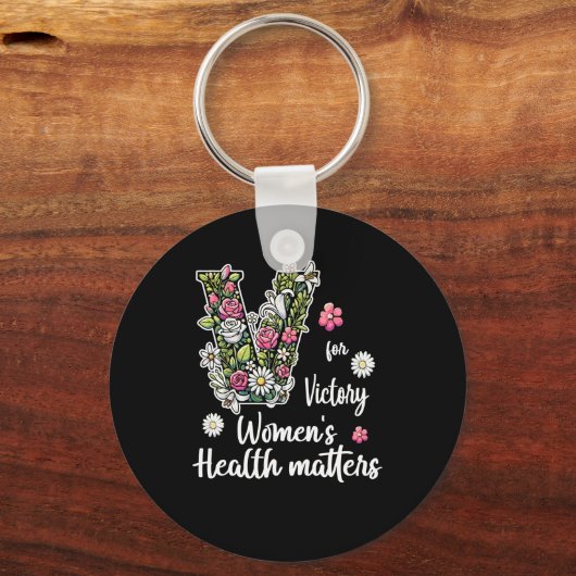 V Für den Sieg; Gesundheit von Frauen Schlüsselanhänger (Vorderseite)