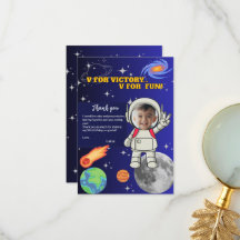 V Für Sieg V Für Spaß Astronaut Jungen Geburtstag