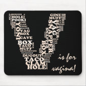 V für Vaginasieg in Michigan Mousepad (Vorne)
