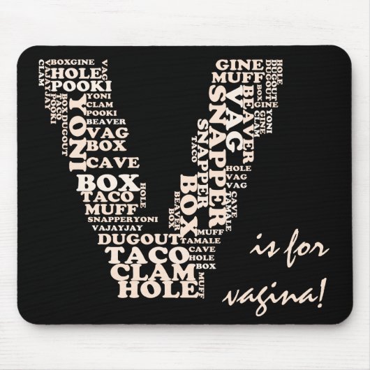 V für Vaginasieg in Michigan Mousepad (Vorne)