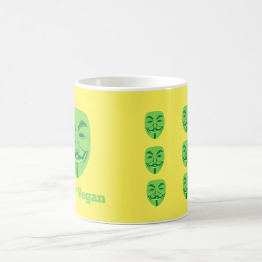 V für vegan kaffeetasse (Mittel)