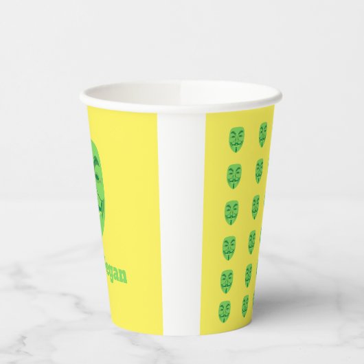 V für vegan pappbecher (Links)