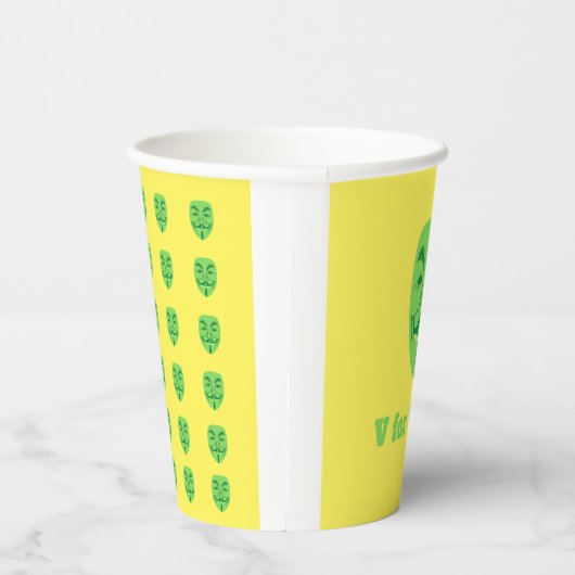 V für vegan pappbecher (Rechts)