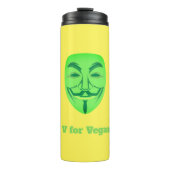 V für vegan thermosbecher (Vorderseite)