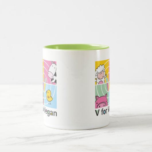 V für vegane Tasse (Mittel)