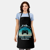 V für Video Games Not Valentines - Funny Retro Col Schürze (Getragen)