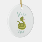 V für Viper Keramik Ornament (Rechts)