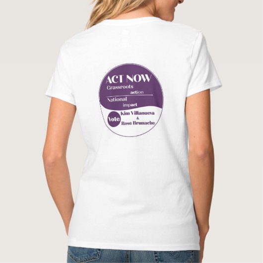 V-Hals zu Shirt (Rückseite)