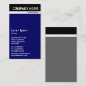 V Header Band - Schwarz mit Dunkelblau 00066 Visitenkarte (Vorne/Hinten)