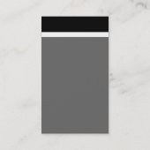 V Header Band - Schwarz mit Dunkelblau 00066 Visitenkarte (Rückseite)