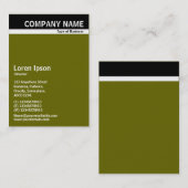 V Header Band - Schwarz mit Grün 66600 Visitenkarte (Vorne/Hinten)