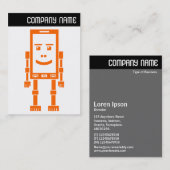 V Header - Robo Phone - Orange Visitenkarte (Vorne/Hinten)