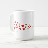 "V-Herz P " Kaffeetasse (Vorderseite Links)
