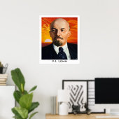 V.I. Lenin Poster (Heimbüro)