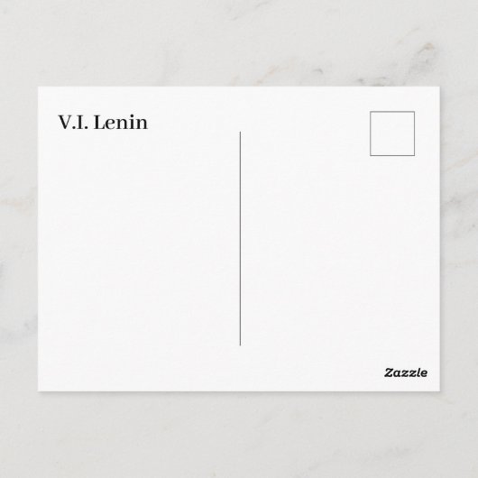V.I. Lenin - sowjetischer Gewerkschaft-Chef - CCCP Postkarte (Rückseite)