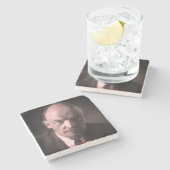 V.I. Lenin - sowjetischer Gewerkschaft-Chef - CCCP Steinuntersetzer (Seitenansicht)
