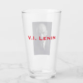 V.I. Lenin - sowjetischer Gewerkschaft-Chef - UdSS Glas (Rückseite)