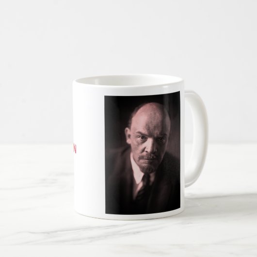 V.I. Lenin - sowjetischer Gewerkschaft-Chef - UdSS Kaffeetasse (VorderseiteRechts)