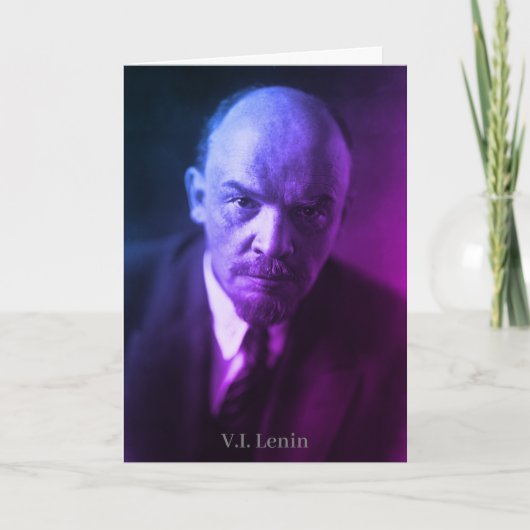V.I. Lenin - sowjetischer Gewerkschaft-Chef - UdSS Karte (Vorderseite)