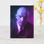 V.I. Lenin - sowjetischer Gewerkschaft-Chef - UdSS Karte (Gelbe Blume)