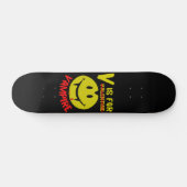 V IS FOR VAMPIRE witzige valentinische Geschenkide Skateboard (Horizontal)