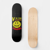 V IS FOR VAMPIRE witzige valentinische Geschenkide Skateboard (Vorderseite)