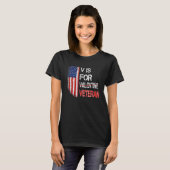 V Is For Veteran Valentine's Day US Flag T-Shirt (Vorne ganz)