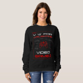 V Is For Video Games Funny Valentines Day Controll Sweatshirt (Vorne ganz)