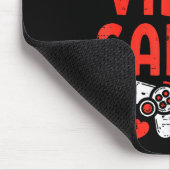 V Is For Video Games Funny Valentines Gamer Boy Me Mousepad (Ecke)