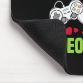 V is for video games Funny Video Game Lover Valent Mousepad (Ecke)