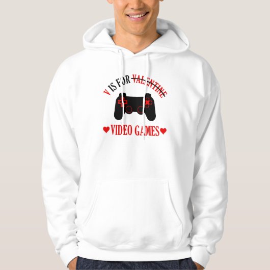 V is for Video Games Hoodie (Vorderseite)