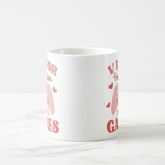 V is for Video Games Kaffeetasse (Mittel)