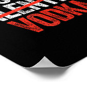 V Is For Vodka Shirt Men Women Anti Valentine's Da Poster (Ecke)