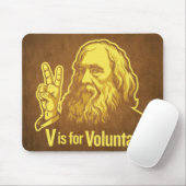 V ist für freiwillige Lysander Spooner Mousepad (Mit Mouse)