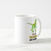 V ist für geimpfte und Velociraptor Kaffeetasse (VorderseiteRechts)
