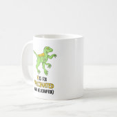 V ist für geimpfte und Velociraptor Kaffeetasse (Vorderseite Links)