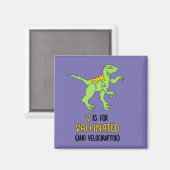 V ist für Impfstoff und Velociraptor vorgesehen. Magnet (Vorderseite/Rückseite)